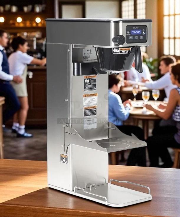 Bunn ITCB-DV Infusion Single Coffee and Tea Brewer, excellent condition, adjustable shelf, dual voltage, fully tested.