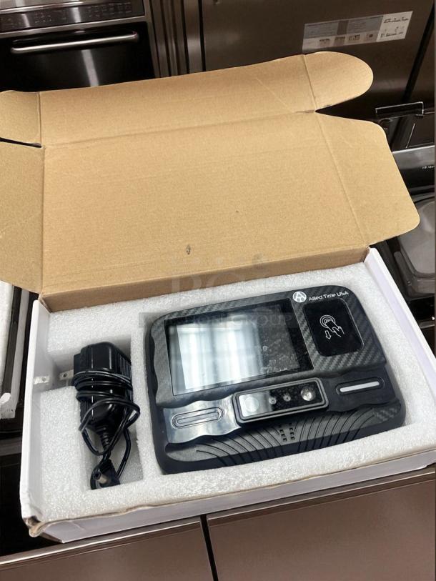 Brand new Allied Time USA Facial Recognition Biometric Time Clock, unused in box, with power adapter, fully functional.