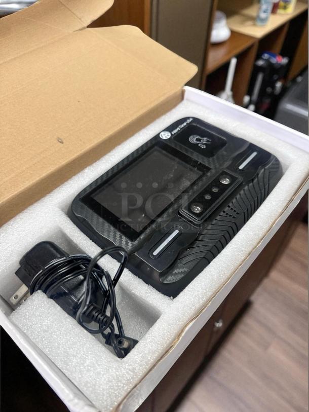 Brand new Allied Time USA Facial Recognition Biometric Time Clock, unused in box, with power adapter, fully functional.