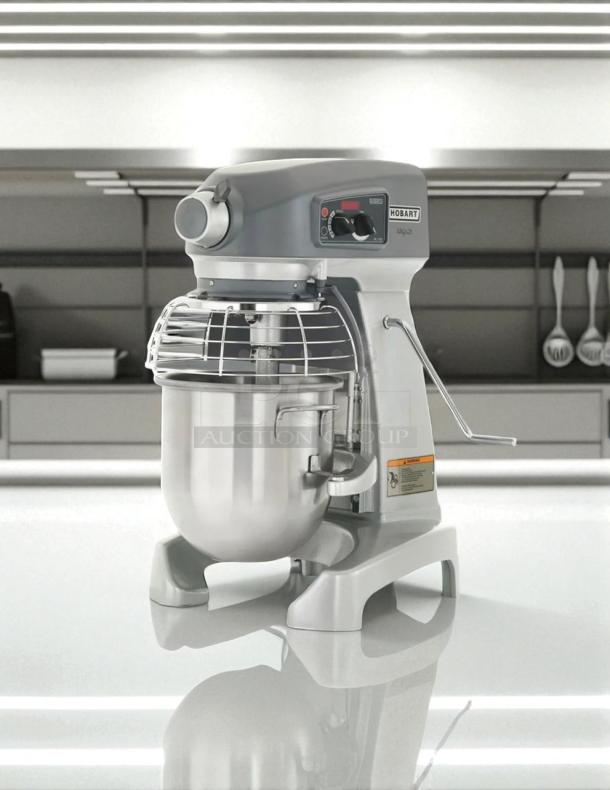 Hobart HL200-1 20 Qt commercial mixer in outstanding condition, fully tested and working, 100–120V, with visible control panel.