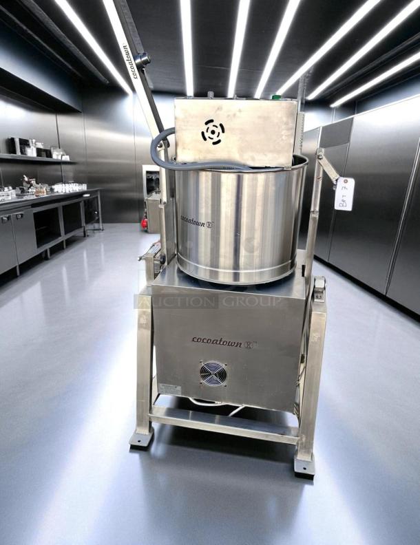 CocoaTown ECGC-65A-AV cacao grinder, superb condition, stainless steel, 220V, 3-phase, fully tested.