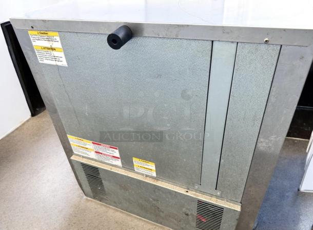 Beverage-Air UCR27HC-23 undercounter refrigerator, 27" single solid door, tested working, great condition, visible caution labels.