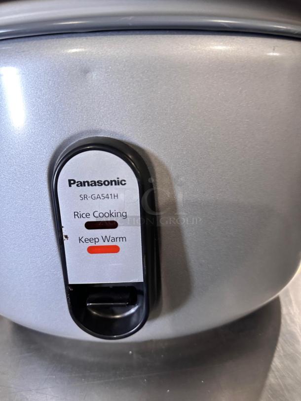 Panasonic SR-GA541H Automatic Rice Cooker, 23 Cup Capacity, Great Condition, 120V, Tested & Working, Controls Visible.