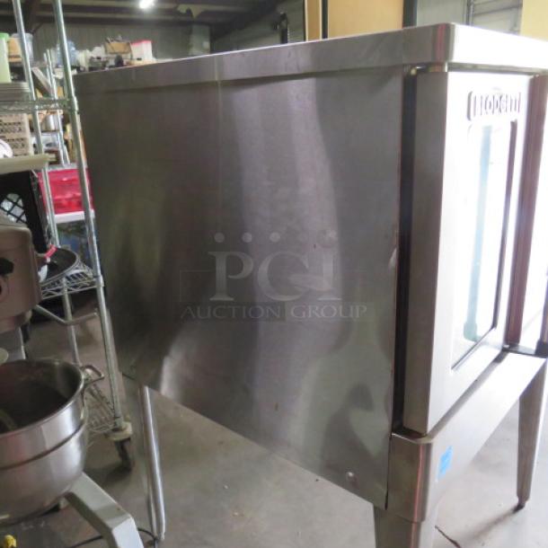 Blodgett Electric Convection Oven, Model BOD-100-E, 208-240V, 1 Phase, 38"x37"x57.5", stainless steel, used condition.