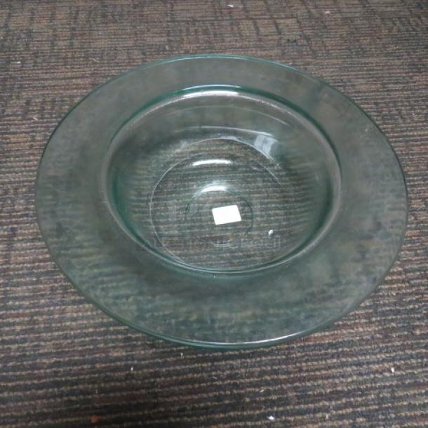Clear glass serving bowl, model #1S4022, 13-5/8 inch, new condition.