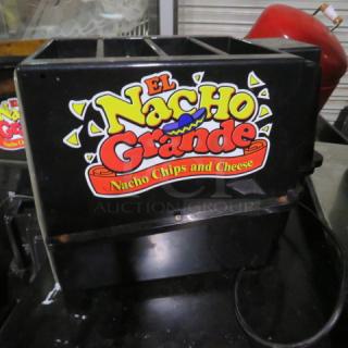 Gold Medal 5330 Nacho Chips and Cheese Warmer, El Nacho Grande design, black casing, 120V, good condition.