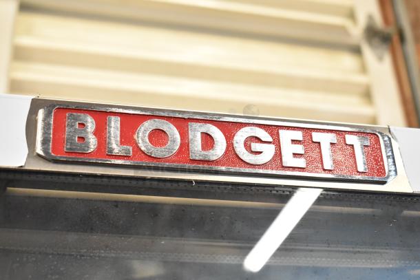Blodgett BCT-202 stainless steel commercial convection oven, view-through door, 208V, 3 phase, metal pan transport rack.