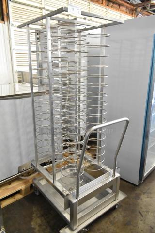 Brand new Blodgett metal portable rack for combi convection ovens, scratch and dent condition. Sturdy stainless steel design, on wheels.