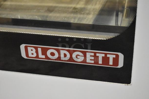 Blodgett BLCT-202 stainless steel combi convection oven with view-through door, brand label visible.