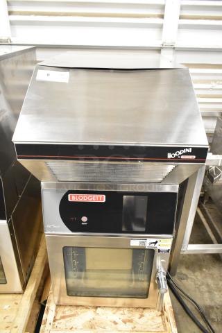 BRAND NEW 2019 Blodgett BLCT-6E-H stainless steel ventless countertop combi convection oven, unboxed with minor dents.