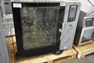 Brand new 2023 Blodgett CPE-gas 2.10/BLCT 102 stainless steel convection oven, 81,800 BTU, view-through door, metal rack.