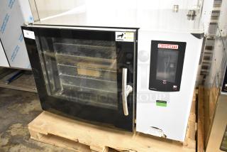 Brand new Blodgett BLCT-62 stainless steel convection oven, 2020 model, view-through door, metal rack, 240V, 3 phase.