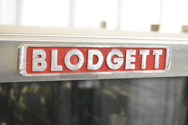 Brand new Blodgett BLCT 102/CPE-gas 2.10 stainless steel convection oven, 95,500 BTU, with scratch and dent, visible logo.