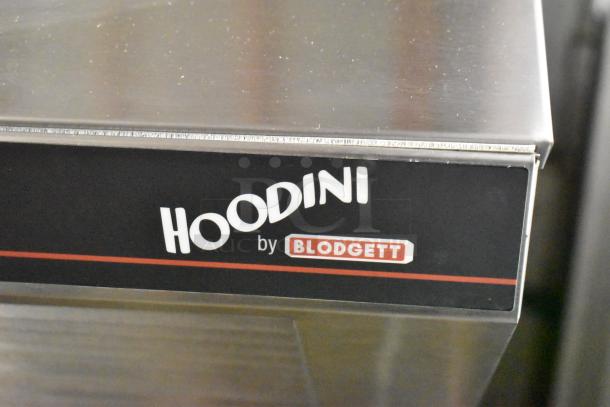 BRAND NEW 2022 Blodgett BLCT6E-H stainless steel ventless combi oven. Visible "Hoodini by Blodgett" label. Scratch and dent condition.