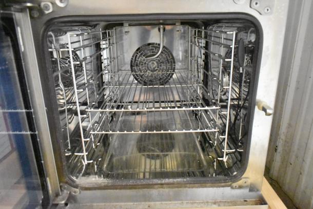 Brand new Blodgett BLCT6E-H stainless steel commercial convection oven. Ventless mini countertop model, 208/240V, 3 Phase.