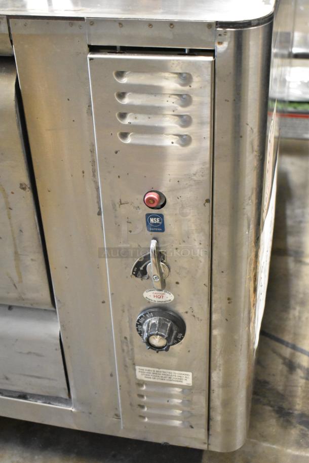 2021 Blodgett 1060B stainless steel single deck pizza oven, natural gas, 85,000 BTU, NSF certified, control panel visible.