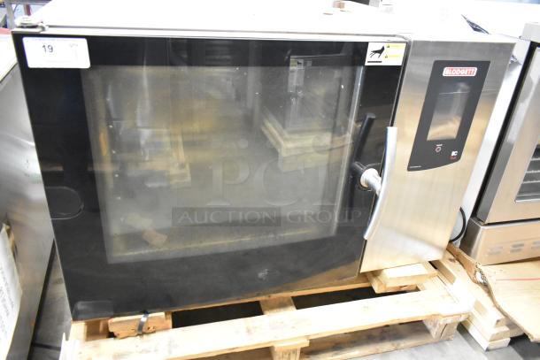 2019 Blodgett BLCT 62 convection oven, stainless steel. Natural gas, 81,800 BTU. View through door; door does not shut. Mounted on pallet.