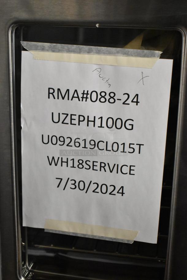 BRAND NEW 2019 Blodgett Zephaire-100-G convection oven, stainless steel, natural gas, view-through doors, on casters.