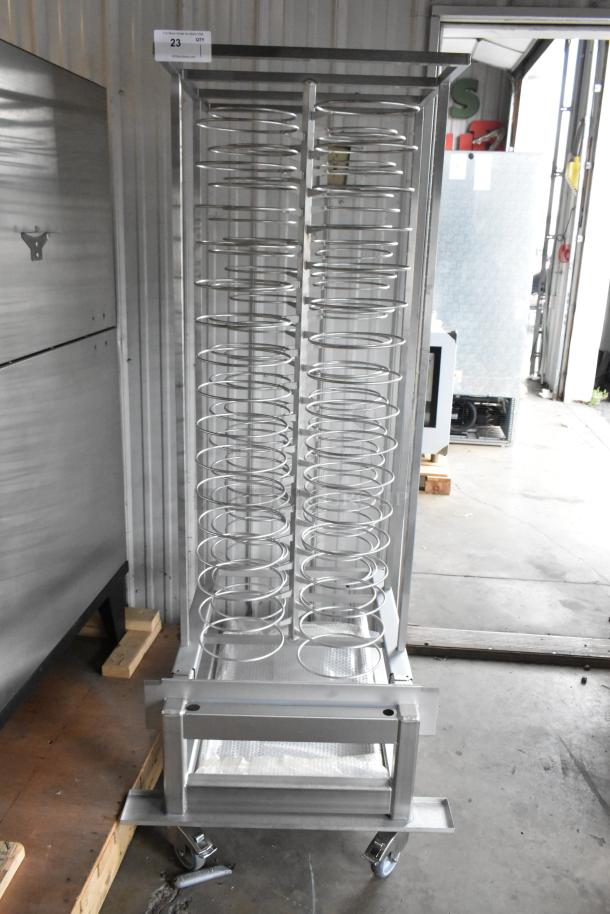 Brand new Blodgett portable metal rack for combi convection ovens. Scratch and dent condition, on wheels for mobility.