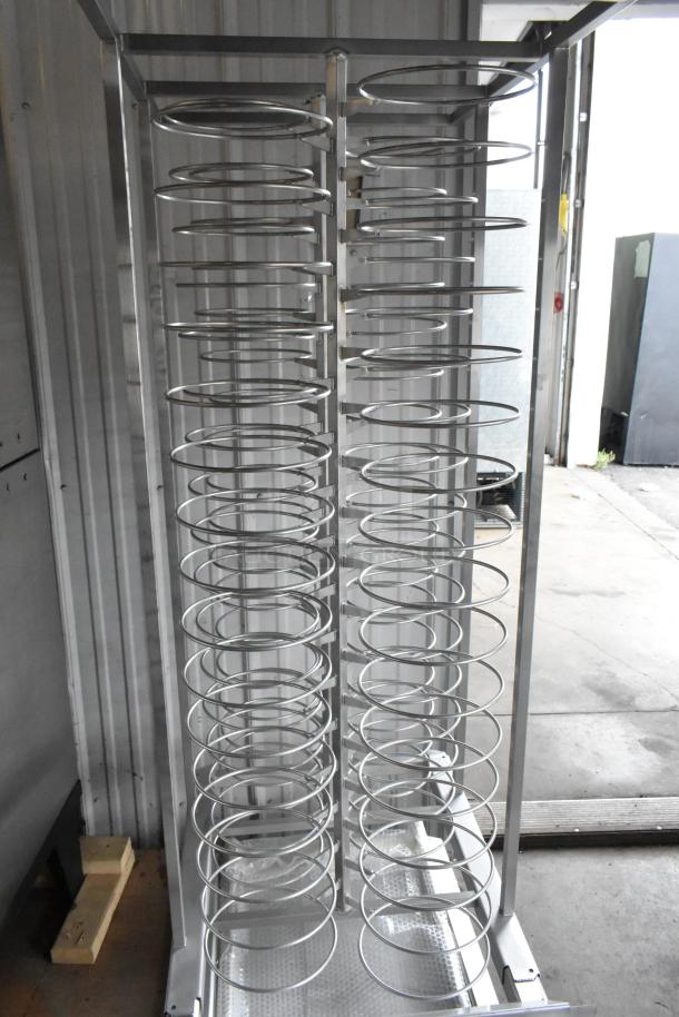 BRAND NEW Blodgett metal portable rack for combi convection ovens, minor scratches and dents, stainless steel frame.