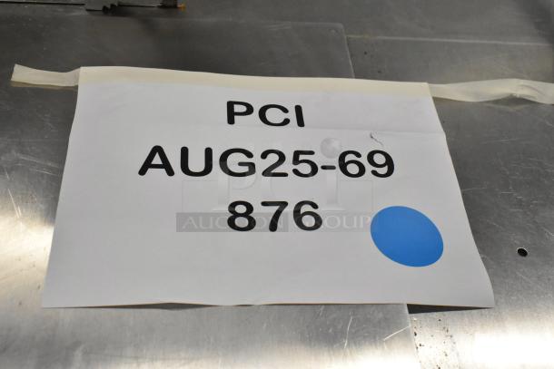 Brand new Avantco EMBS94SS 94" stainless steel vertical band meat saw, 220V, 3 phase. Scratch and dent condition.