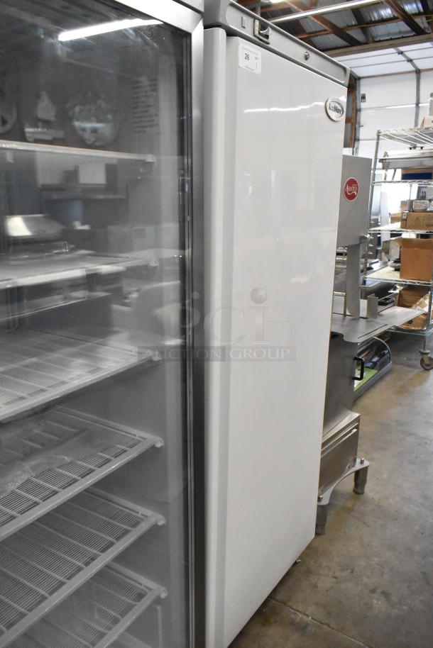 2024 KoolMore KM-RIC-1DWH one-door refrigerator/freezer, 25 cu. ft., brand new, minor scratches, commercial-grade.