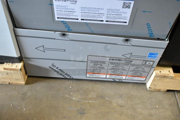 Brand new Hobart Centerline CUL-1 dishwasher. Stainless steel, low temperature undercounter model, scratch and dent condition.