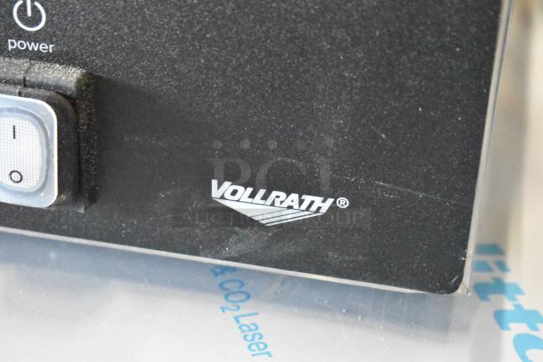 BRAND NEW 2024 Vollrath TSI7011 Panini Grill, smooth plates, 13.5" x 9.25" surface, 120V, slight scratches, visible Vollrath logo.