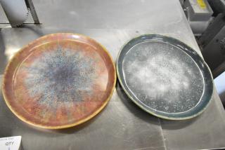 Brand new cheforward™ by GET Savor 10" melamine plates in Clay Azul Iris and Dusk Spruce, perfect condition.