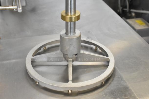 Brand new metal commercial pelican head blade holder, features minor scratches and dents, robust construction.