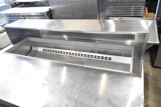 Migali CA-4-12 stainless steel prep table, missing lid, for sandwich prep. 115 volts, 1 phase, good condition.