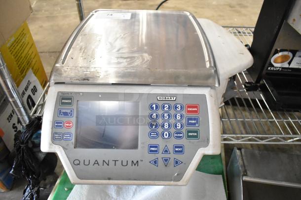 Hobart 29252-BJ Quantum metal commercial countertop scale, digital display, keypad, 120V, 1 phase, used condition.