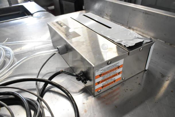 2018 Manitowoc IAuCS-161 Indigo Ice Machine Cleaner, 115V, 1 Phase, used condition. Warning labels visible.