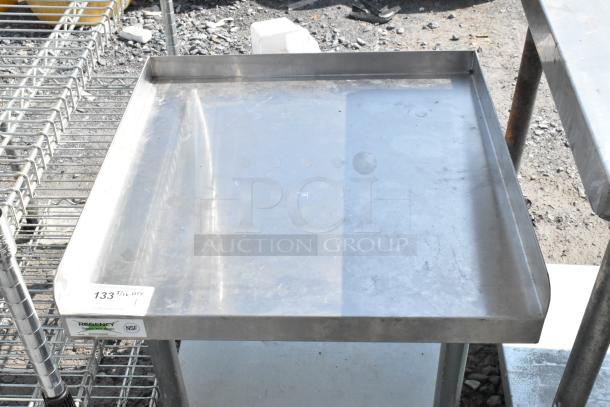 Regency 600ES2424G stainless steel equipment stand, metal under shelf, visible NSF label, used condition.