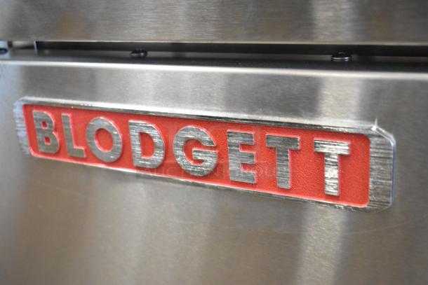 Blodgett Zephaire-200-G-ES stainless steel convection oven, brand new, natural gas, solid doors, Blodgett logo.