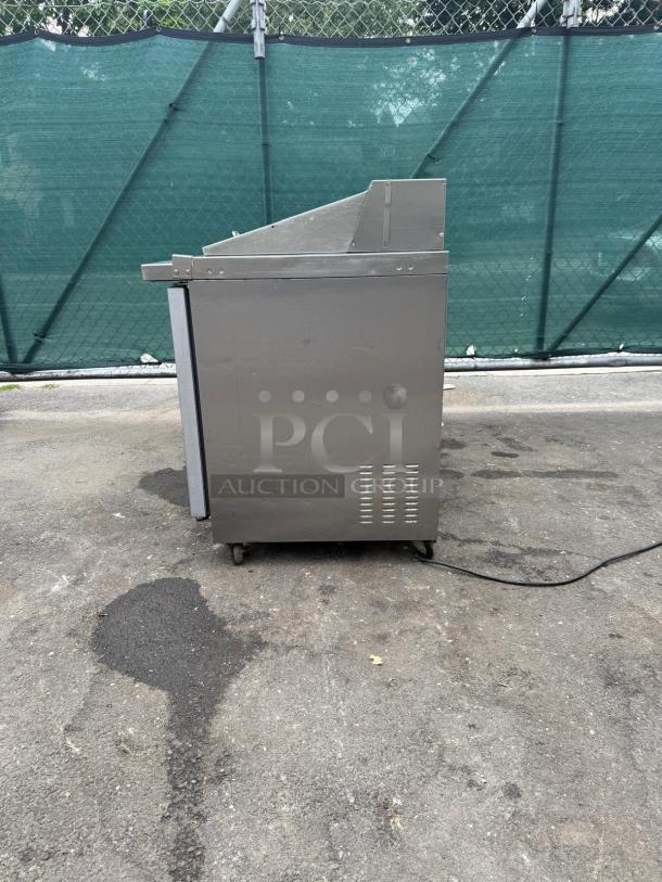 Kelvinator Commercial KCHMT48.18 48" Mega Top prep table, stainless steel, refrigerated base, 115v, good condition.
