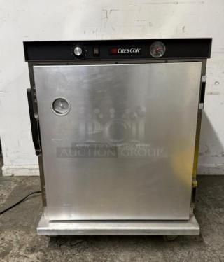 Cres Cor H339U8AC insulated heated cabinet, accommodates 8 pans, stainless steel, visible thermostat, model H339U8AC, 120v.
