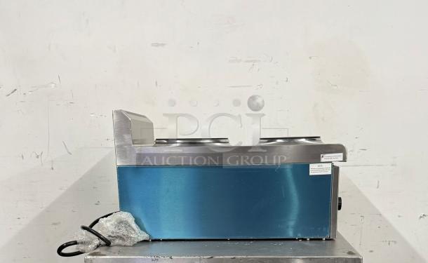 Prepline GS-03 hotplate and stove with 2 burners, stainless steel finish, corded, in good condition.