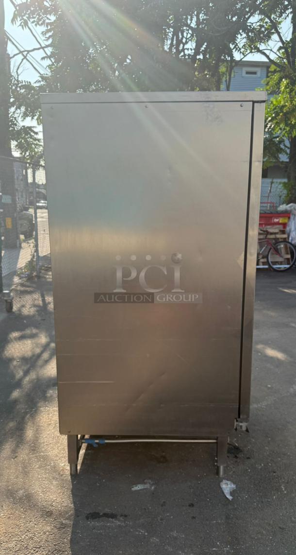 Cleveland Combi Craft Oven, stainless steel, standing outdoors. Good condition, PCI Auction Group logo visible.