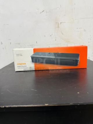 Anova Precision Pro Vacuum Sealer in black, model box displayed. New condition, designed for sous vide.