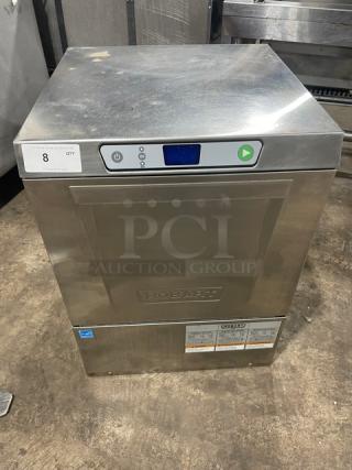 Hobart! New Body Style! Commercial Stainless Steel Electric Powered Undercounter Low Temperature Dishwasher! Energy Star Certified! With Full Size Cup Rack & Extender! Model: LXEC SN: 231166810! 120V 1 Phase! - Item #1203106