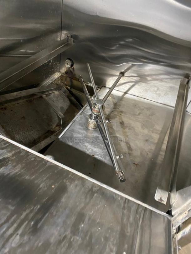 CMA Commercial Stainless Steel Glass Washer, Model CMA-181GW, electric, door-type, undercounter, Energy Star, on legs.