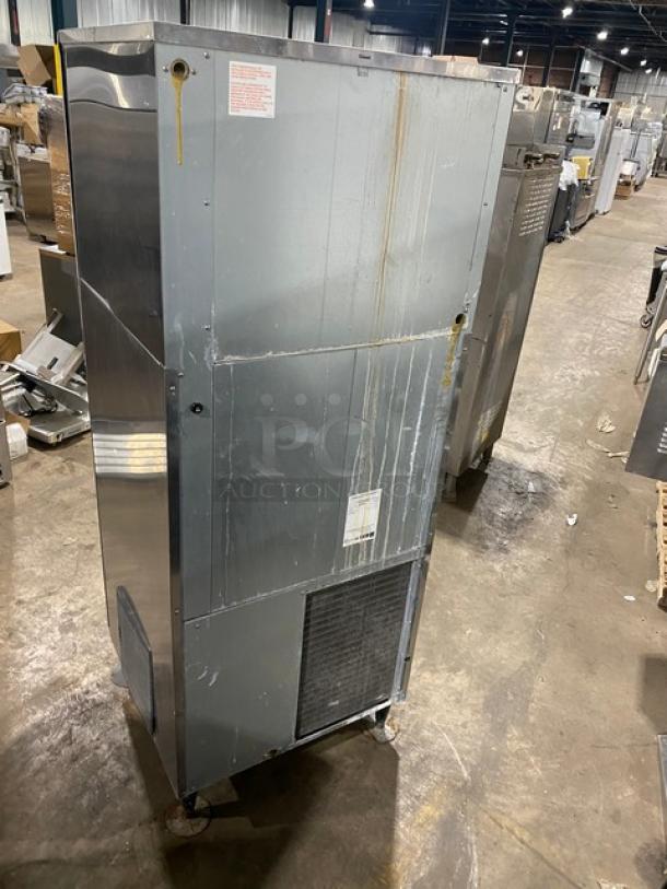 Hoshizaki DKM-500BAH stainless steel ice maker, air-cooled, on legs, Energy Star certified, 115-120V, 1 Phase.