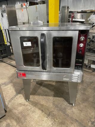 Southbend Marathoner Gold Series Commercial Stainless Steel Electric Powered Single Stack Convection Oven! With Thermostatic Control! With Wired Oven Racks! On Legs! - Item #1203819