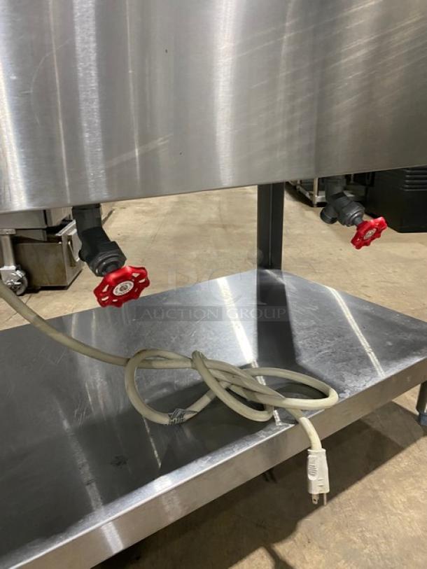 Duke Manufacturing AeroHot E303SWM 3-Well Steam Table, stainless steel, with serve-over shelf, rear tray slide, electric powered.