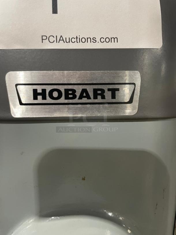 Hobart Commercial H600 Mixer with stainless steel bowl and spiral dough hook, 60 qt., 208V 3 phase, on legs, serial 1661999.