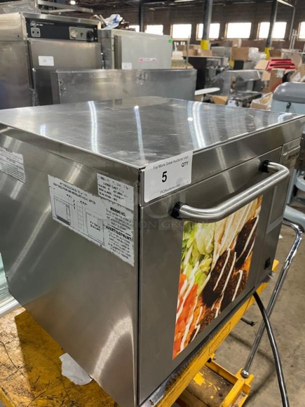 MerryChef Eikon E3 stainless steel rapid cook oven, 2017 model, featuring EasyTouch touchscreen, 208/240V, serial number 170521091571.