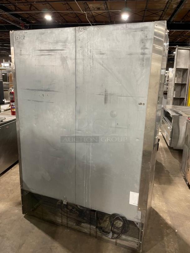 US Refrigeration 2 Door Refrigerator, Model USBV48R. Stainless steel, poly coated wire racks, 115V 1 Phase.