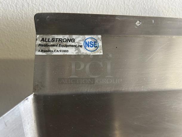 ALL STRONG stainless steel right drain board, NSF certified, from Alhambra, CA. Fully tested and working.