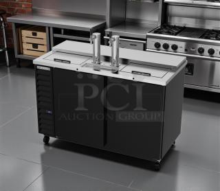 Beverage-Air DD58BC draft beer dispenser; excellent condition, 2 keg capacity, 115V, fully tested and working.